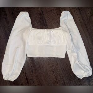Princess Polly White Puff Sleeve Blouse